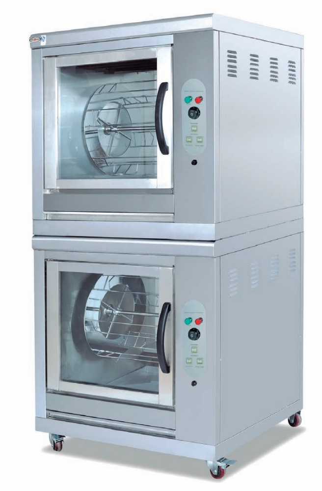 双层旋转电烤鸡炉