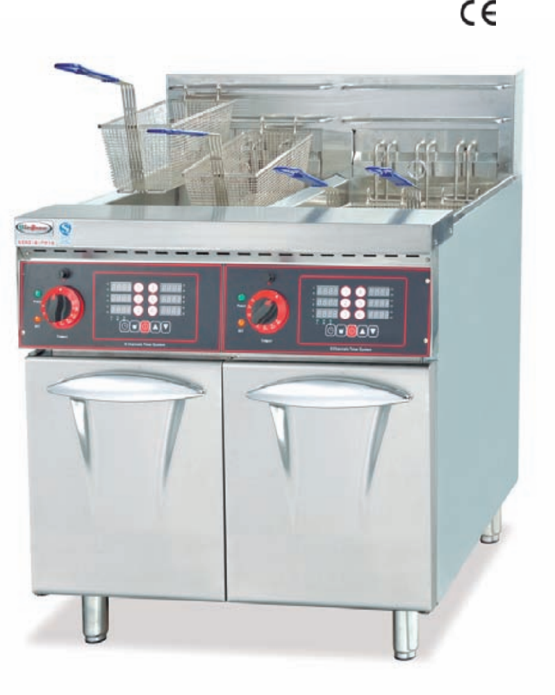 立式单缸双筛电炸炉