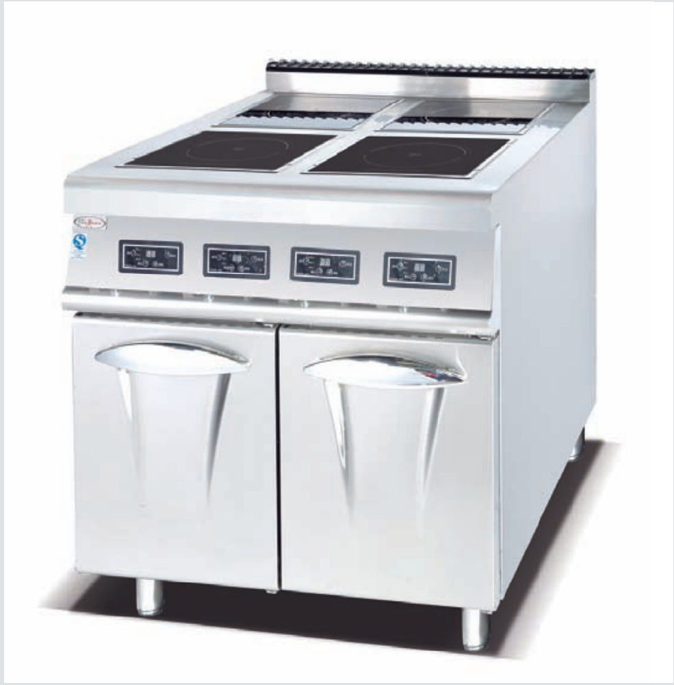 立式两头电磁炉连柜座